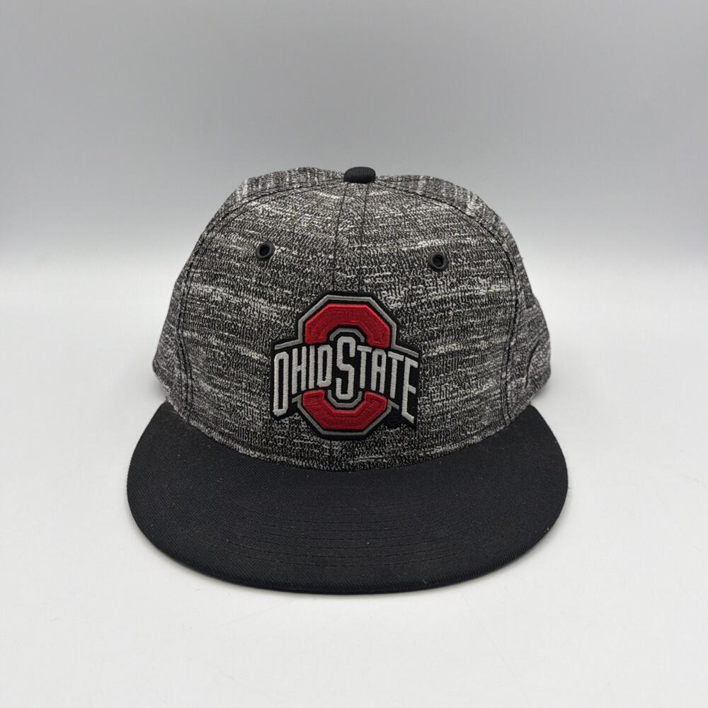 Nike True Ohio State Buckeyes Snapback Hat Black Gray Adjustable NCAA Football